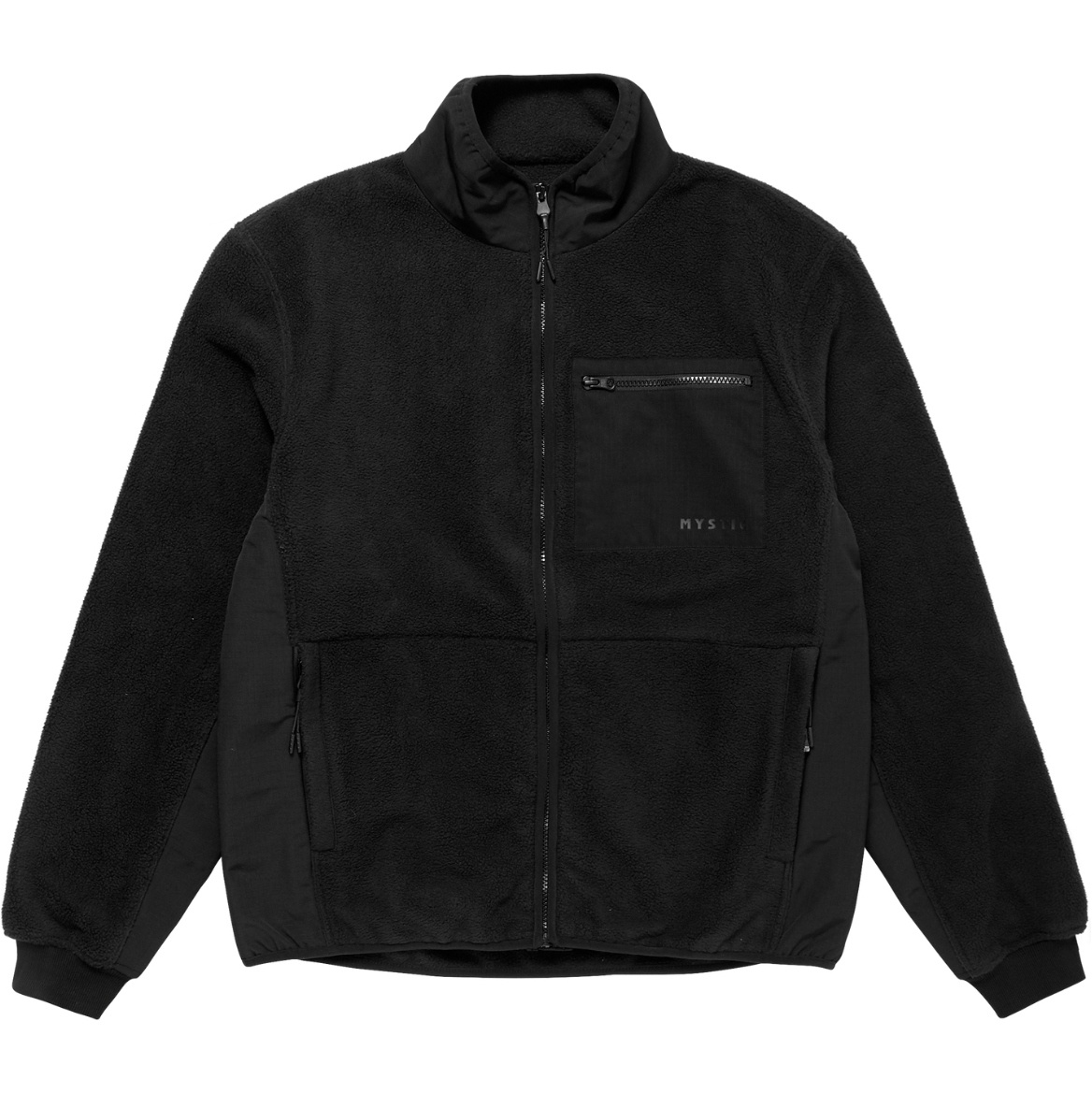 2026 Mystic Mens DTS Fleece Zip Thru Sweat 35104.260100 - Black